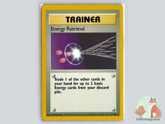 Energy Retrieval (81/102) - Base Pokémon Card