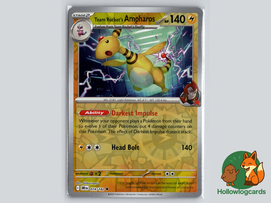 Image of Team Rockets Ampharos Destined Rivals (DRI) #074