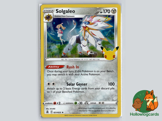 Image of Solgaleo Celebrations (CEL) #021