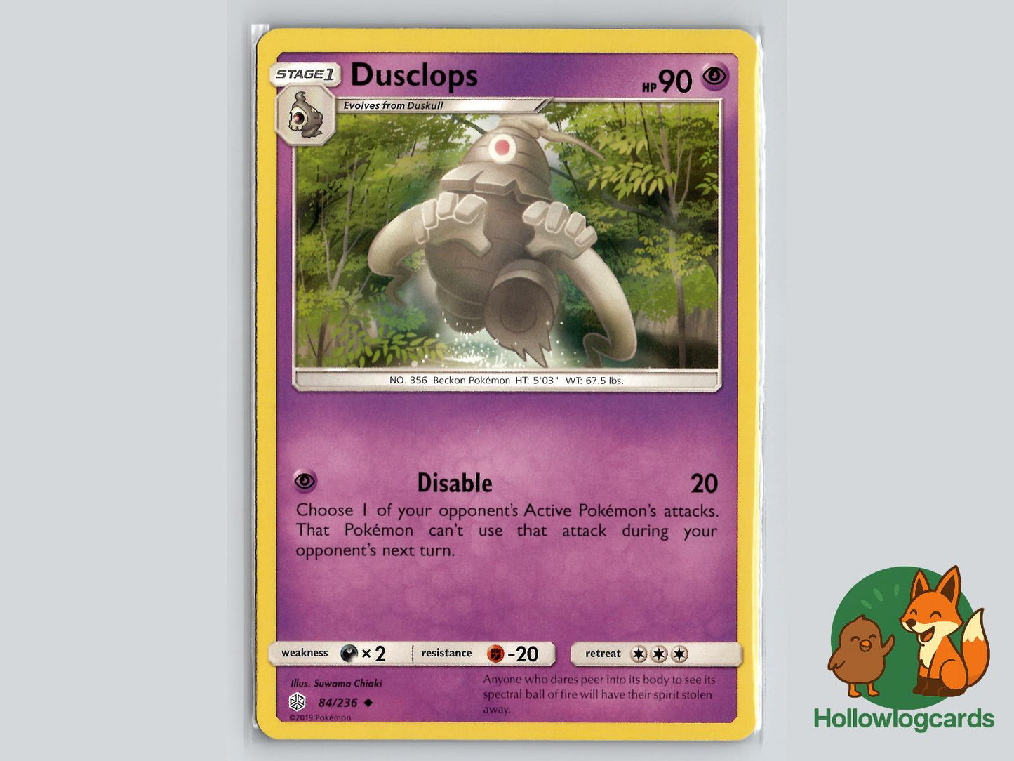 Dusclops (84/236) - Cosmic Eclipse Pokémon Card