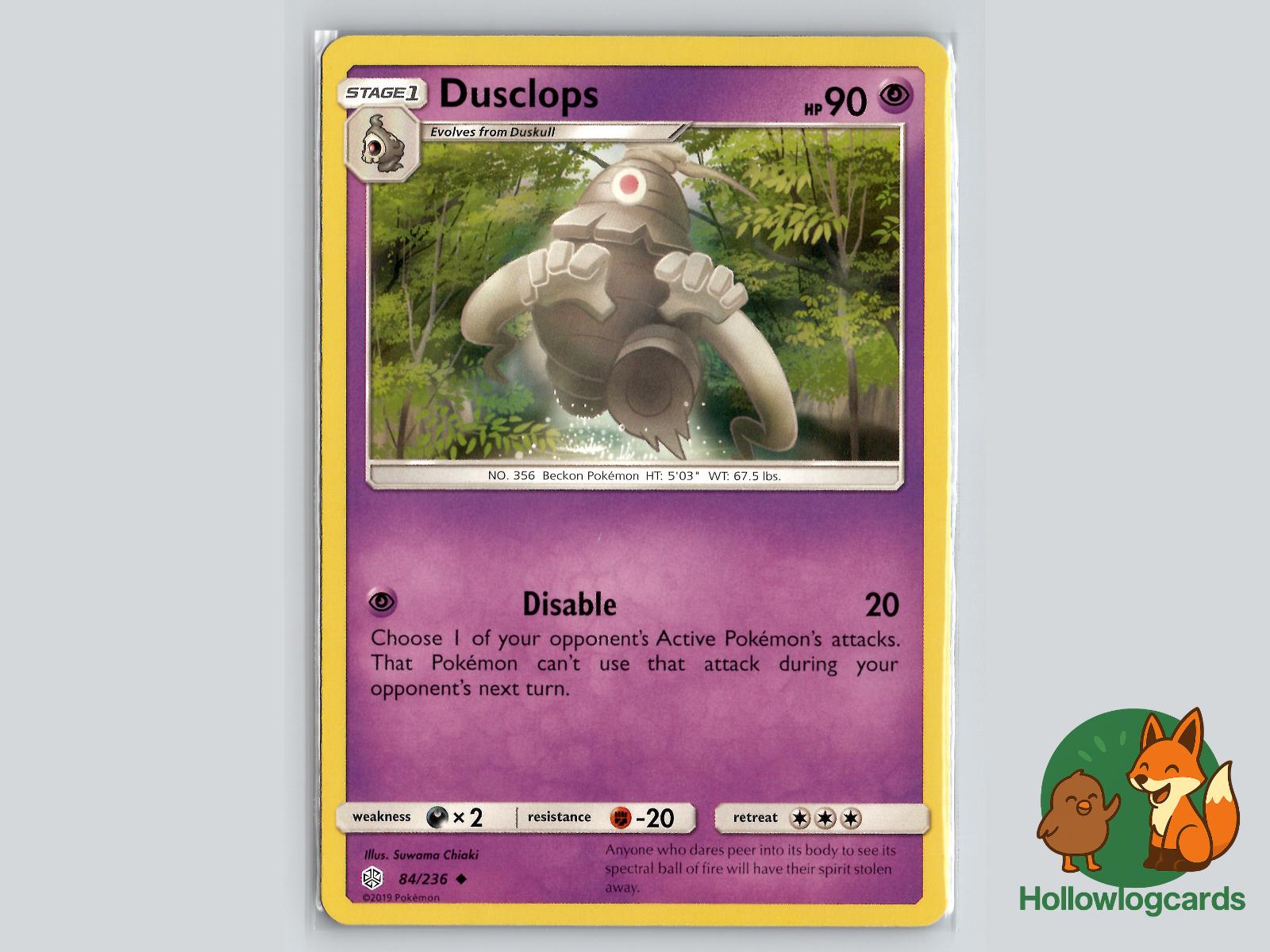 Dusclops (84/236) - Cosmic Eclipse Pokémon Card
