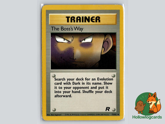 The Boss's Way (73/82) - Team Rocket Pokémon Card
