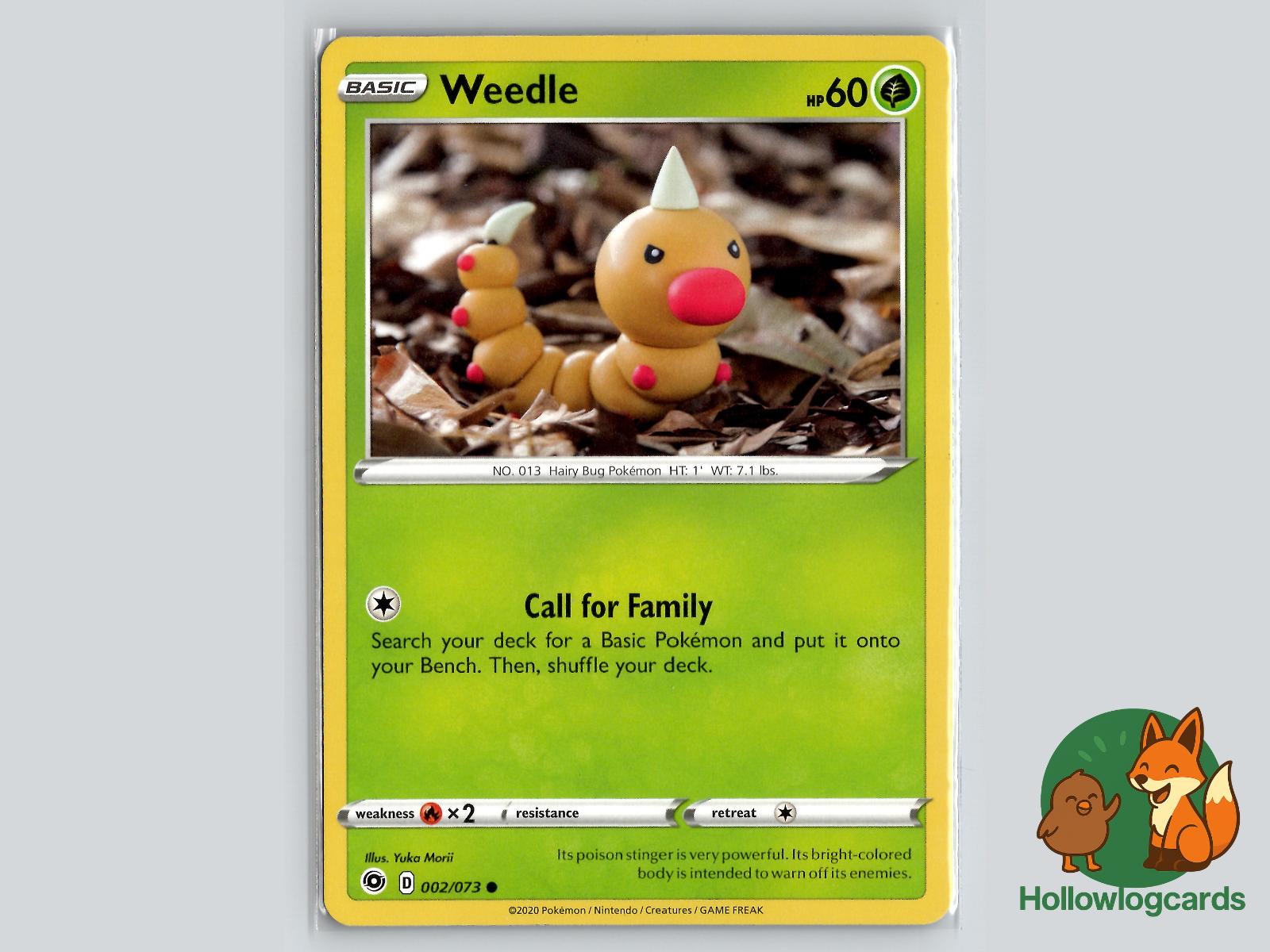 Weedle (002/073) - Champion's Path Pokémon Card