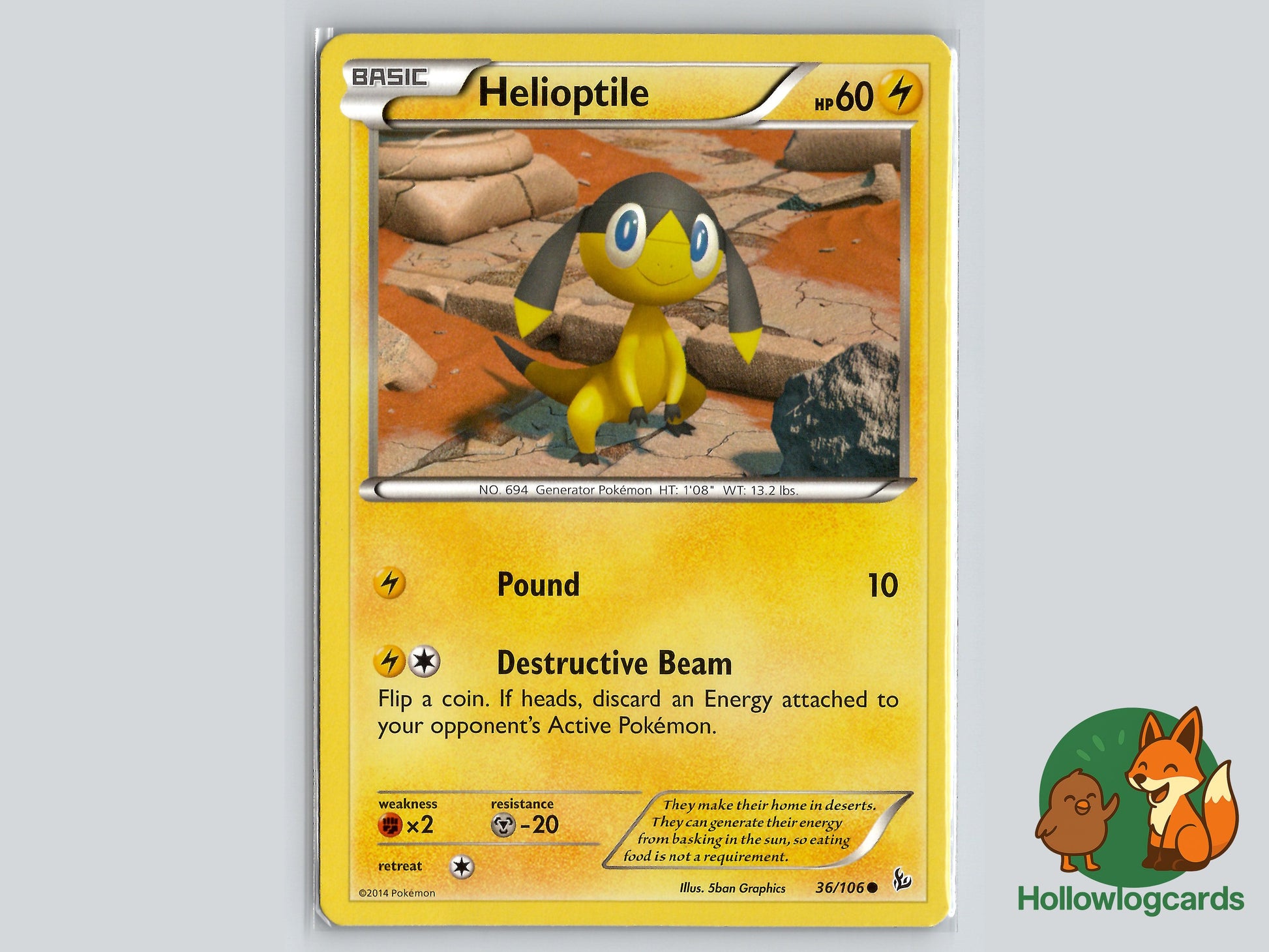 Image of Helioptile Flashfire (FLF) #36