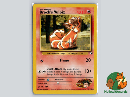Image of Brocks Vulpix Gym Heroes (G1) #73