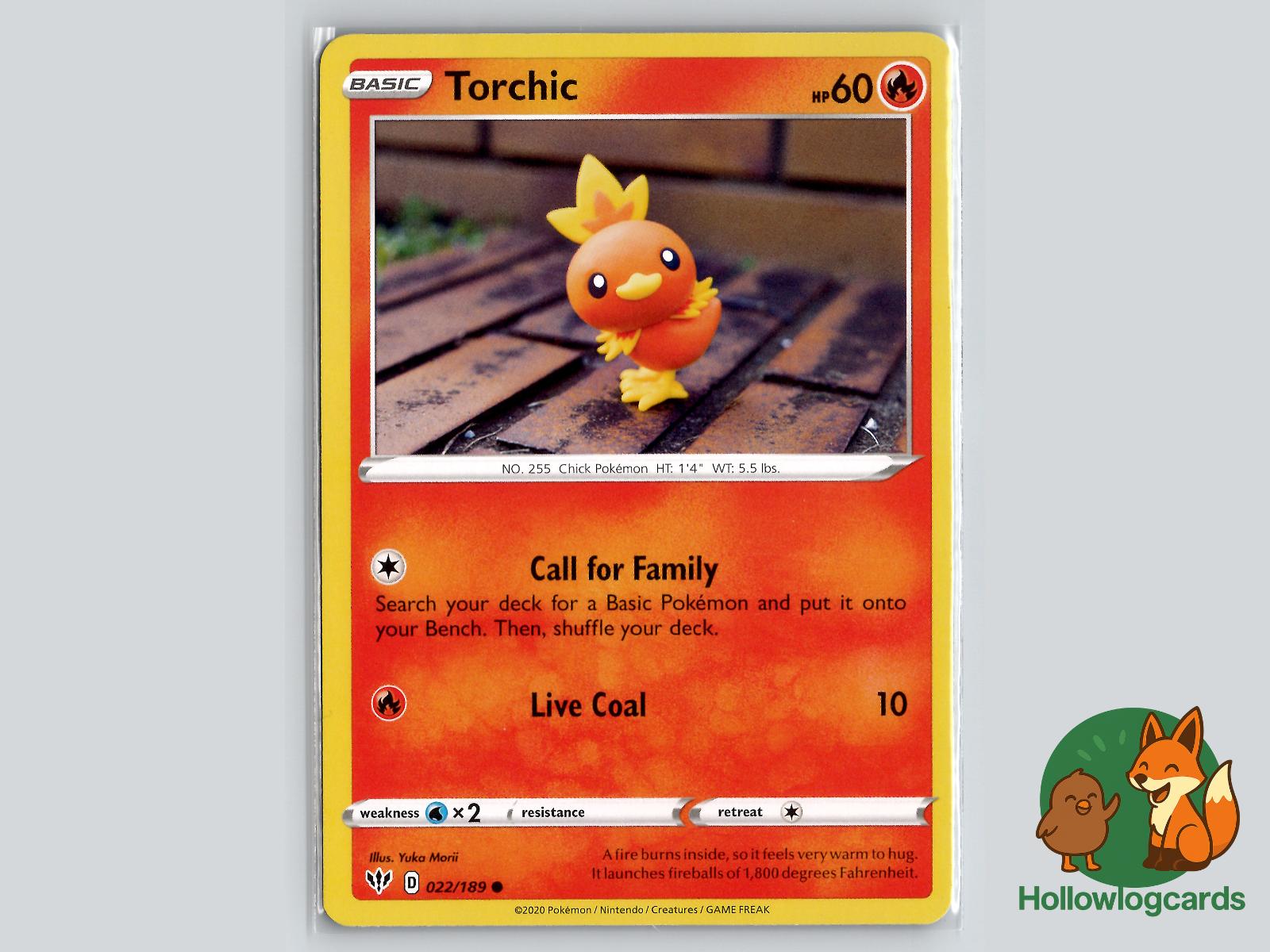 Torchic (022/189) - Darkness Ablaze Pokémon Card