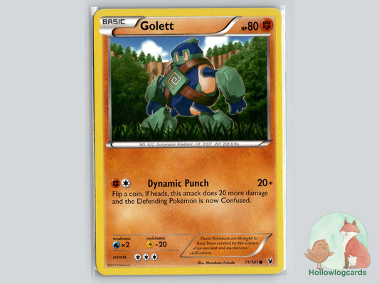 Golett (71/101) - Noble Victories Pokémon Card