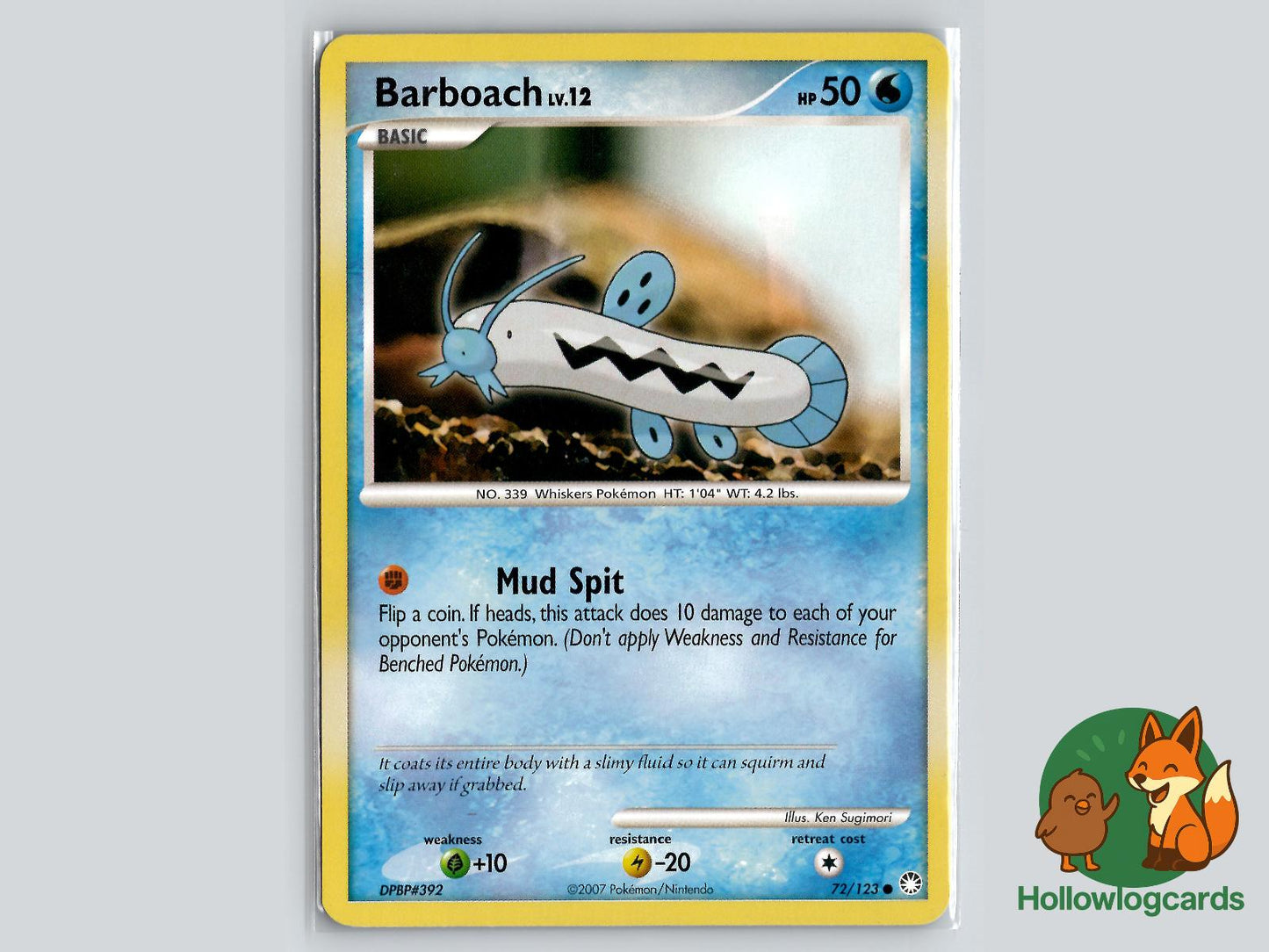 Barboach (72/123) - Mysterious Treasures Pokémon Card