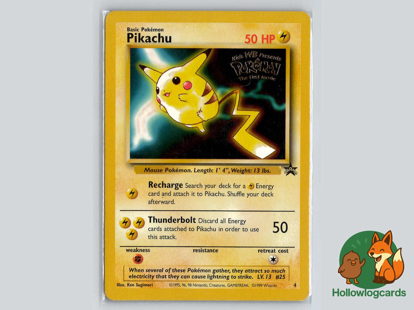 Pikachu (4) - Wizards Black Star Promos Pokémon Card