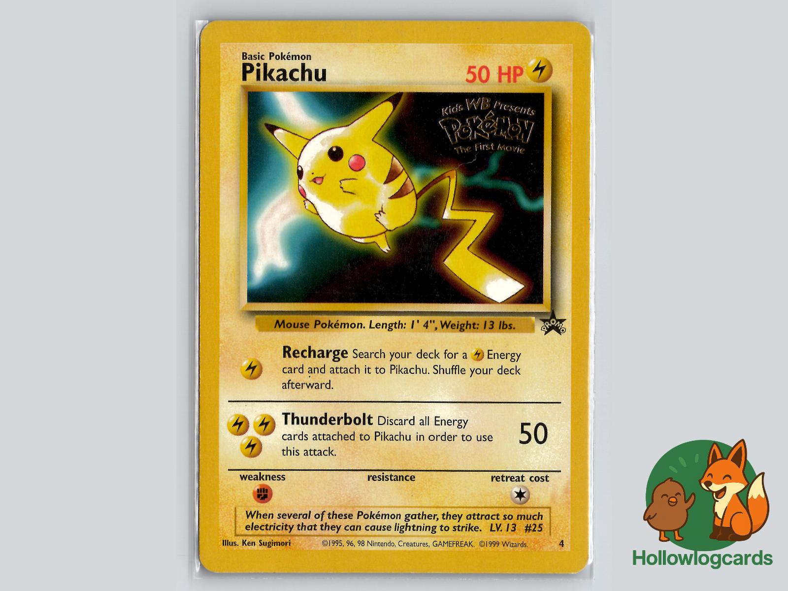 Pikachu (4) - Wizards Black Star Promos Pokémon Card
