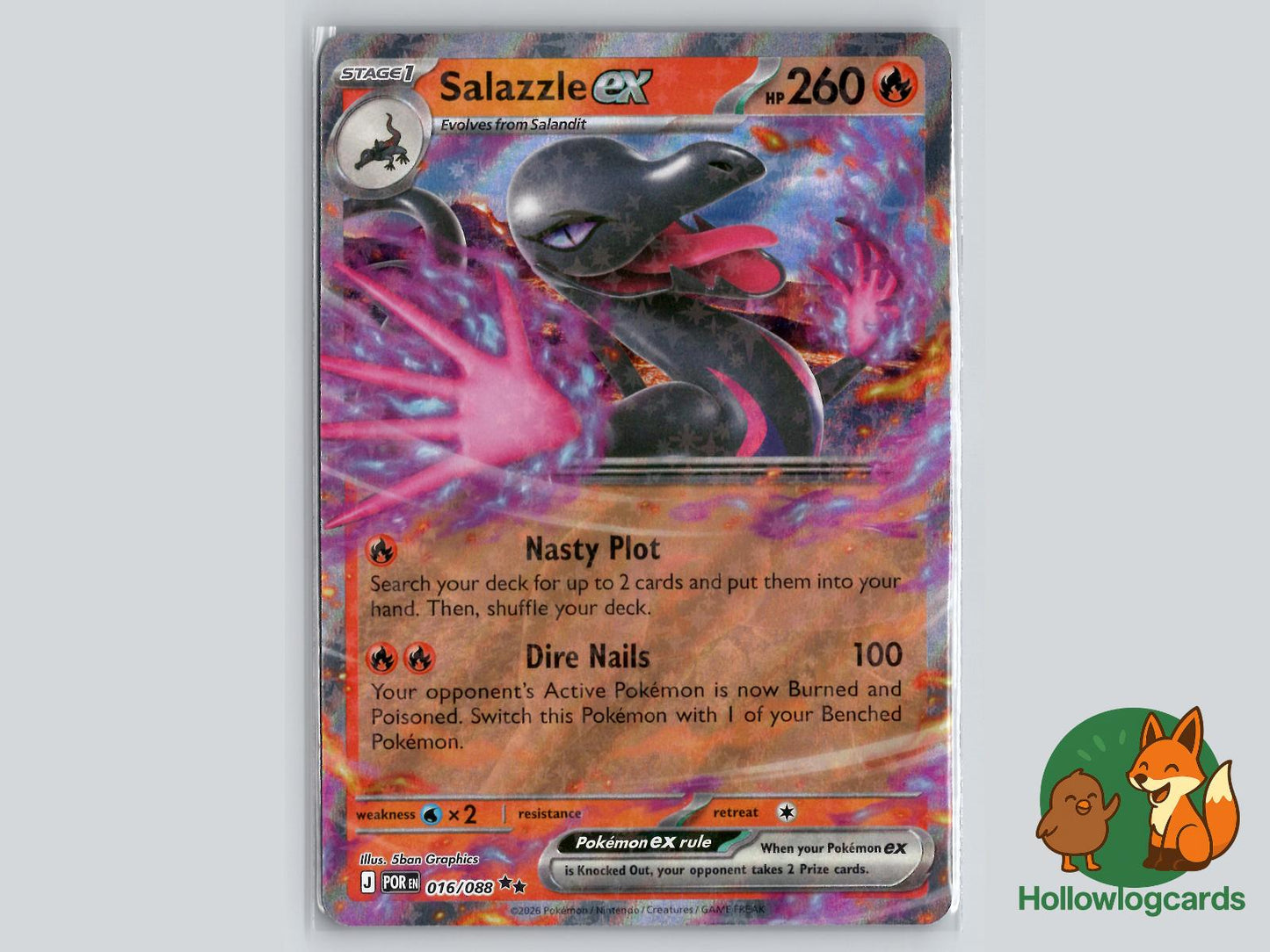 Salazzle ex (016/088) Pokémon Card