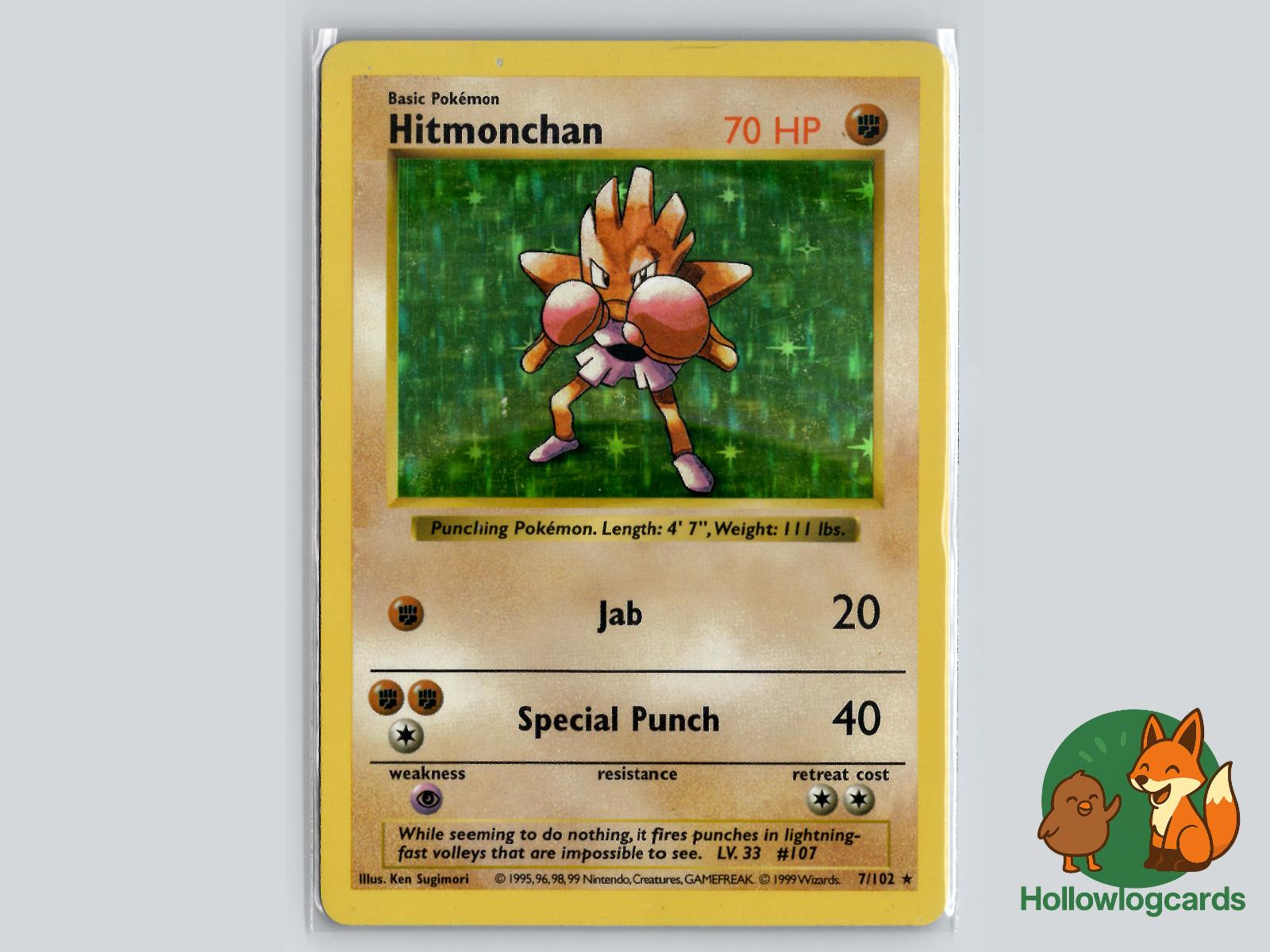 Hitmonchan (7/102) - Base Pokémon Card
