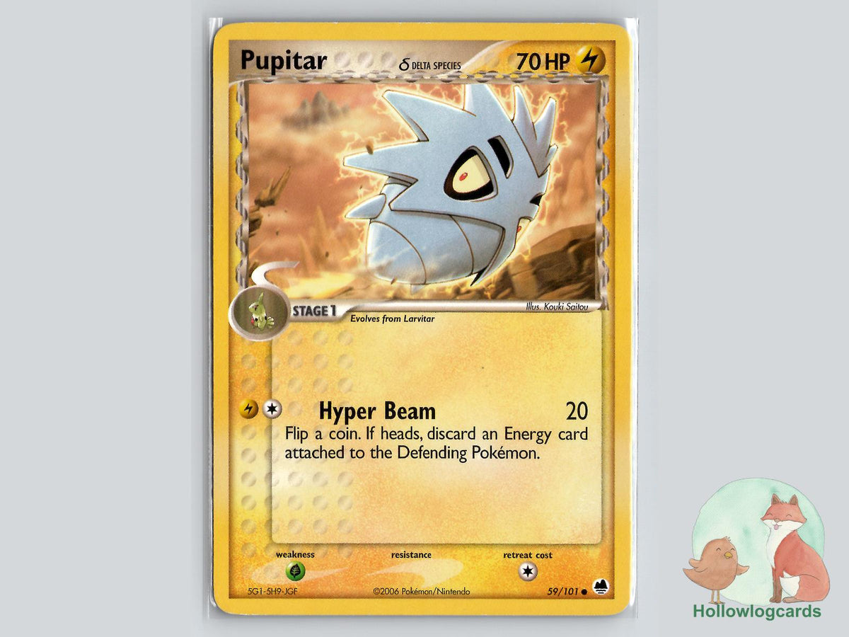 Pupitar (59/101) - Dragon Frontiers Pokémon Card