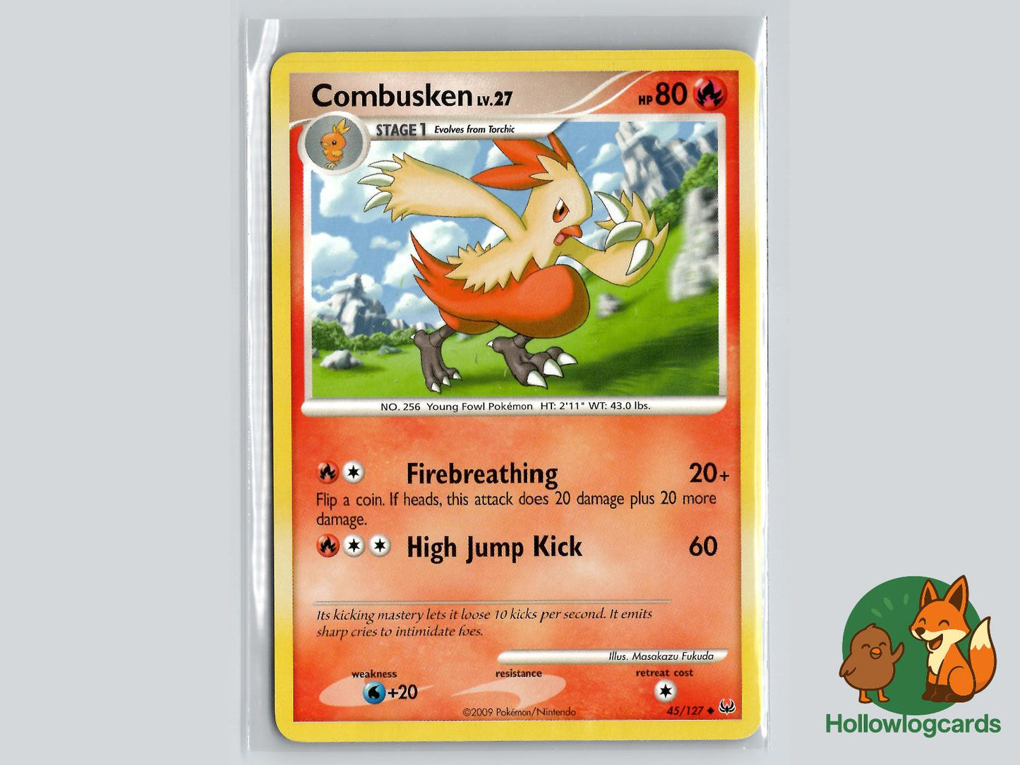 Combusken (45/127) - Platinum Pokémon Card