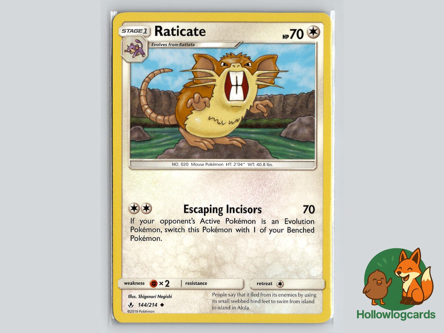 Raticate (144/214) - Unbroken Bonds Pokémon Card