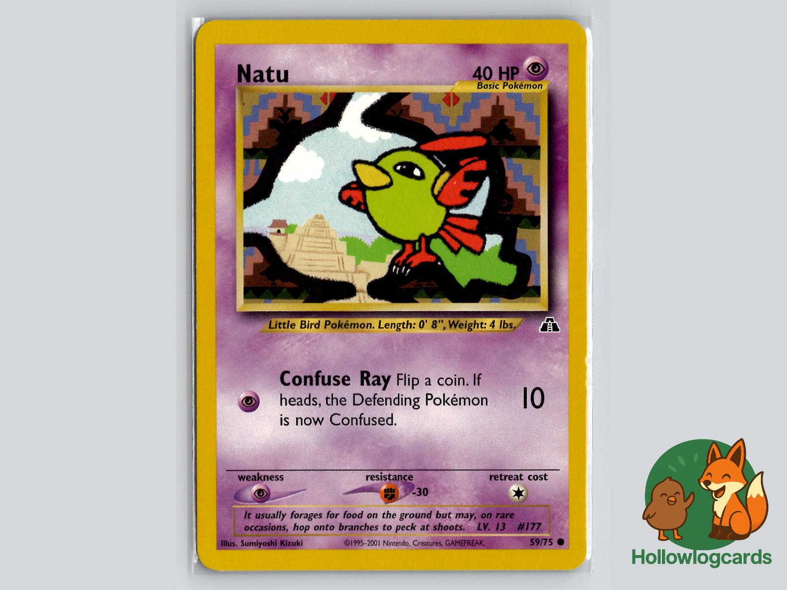 Natu (59/75) - Neo Discovery Pokémon Card