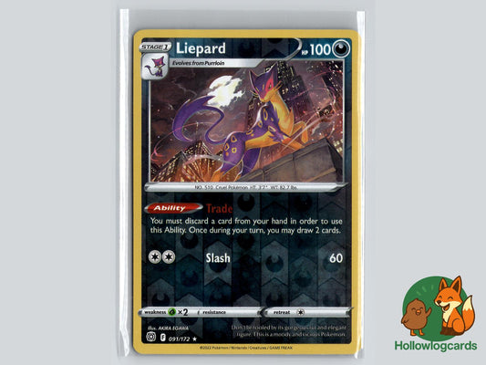 Liepard (091/172) - Brilliant Stars Pokémon Card