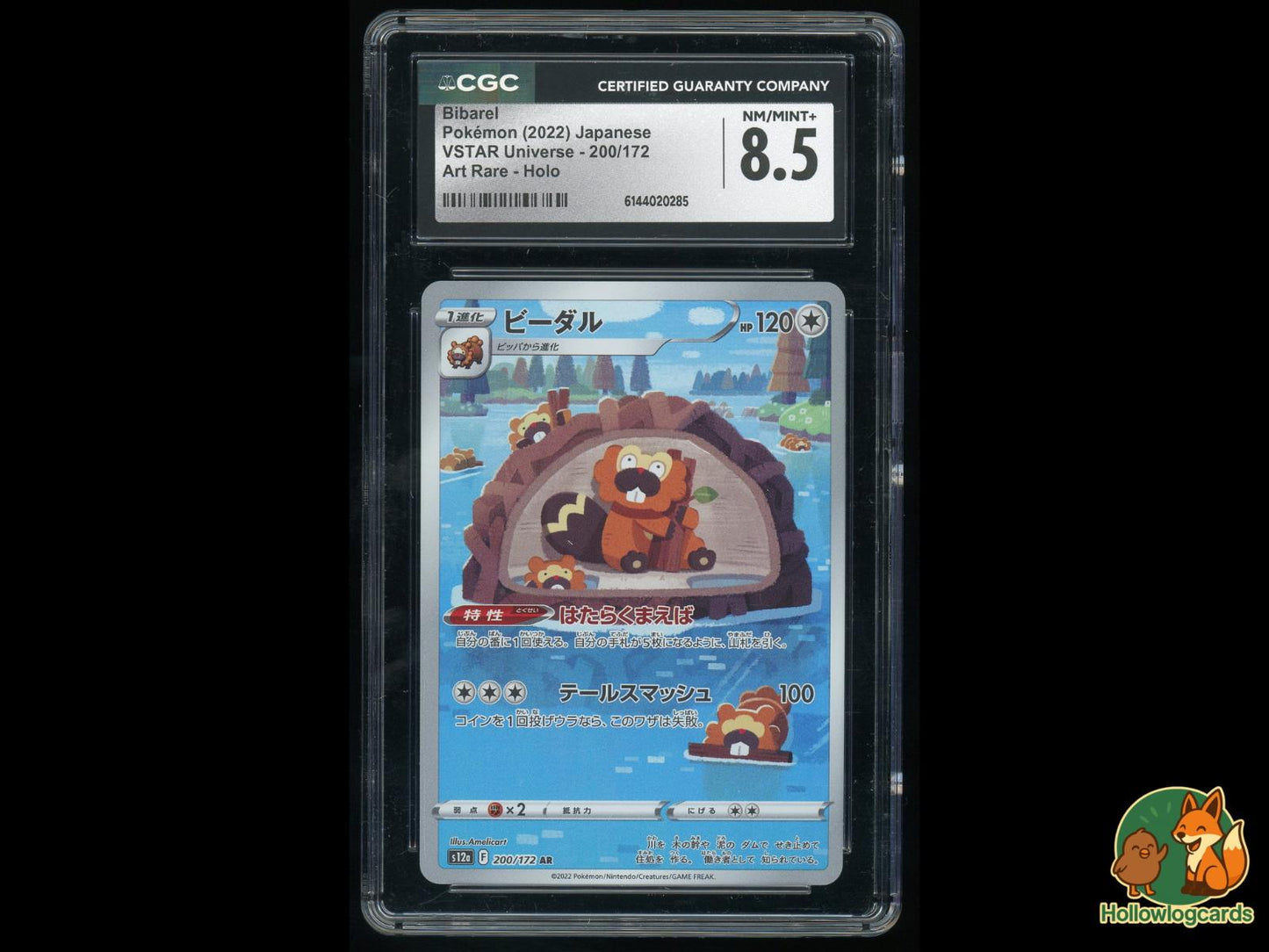 Graded Bibarel (200/172) Pokémon Card