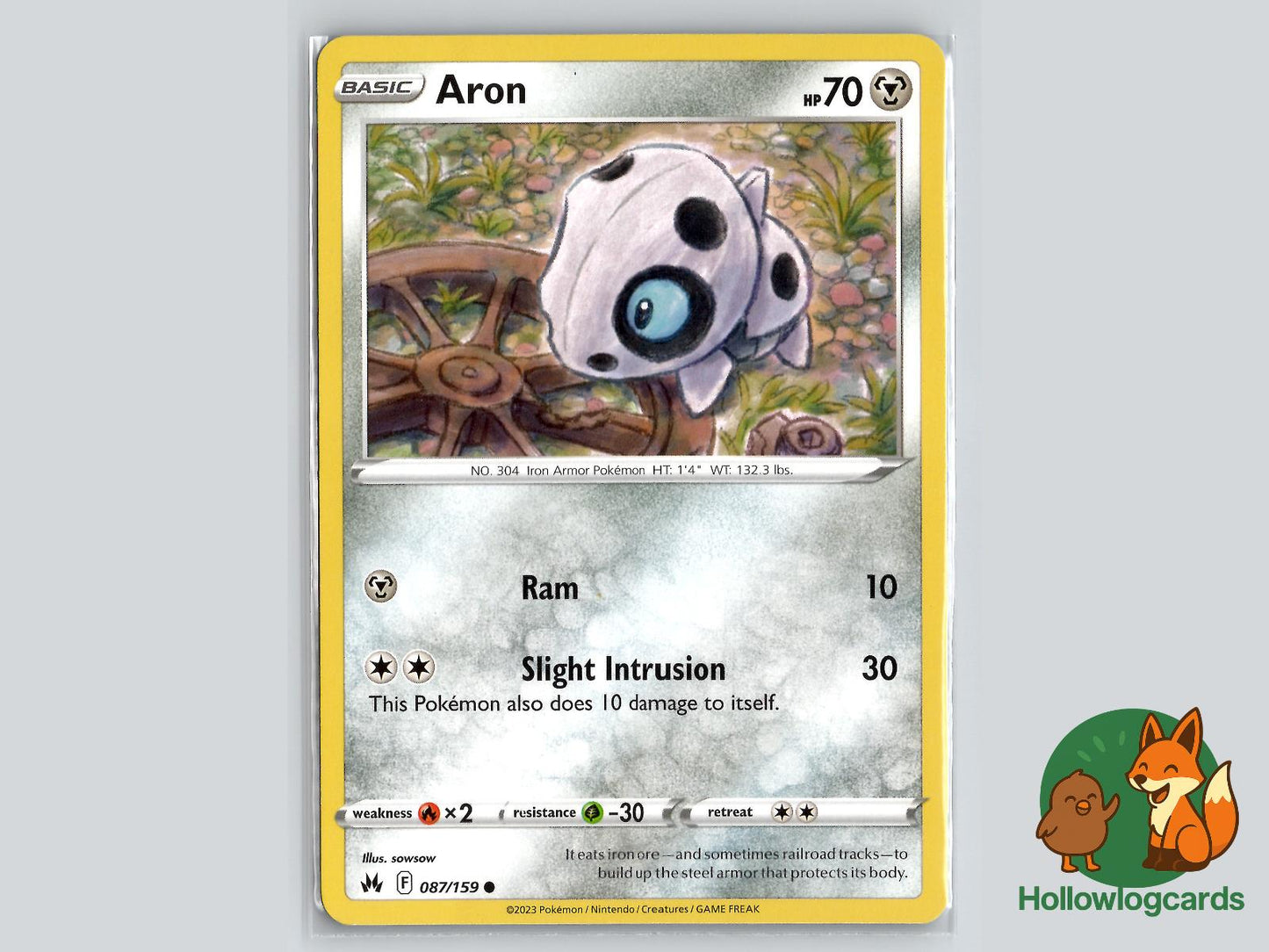 Aron (087/159) - Crown Zenith Pokémon Card