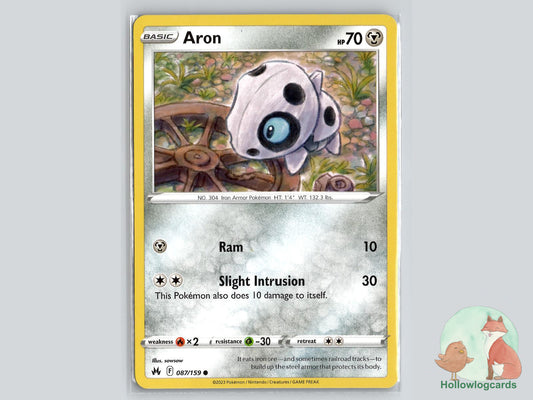 Aron (087/159) - Crown Zenith Pokémon Card