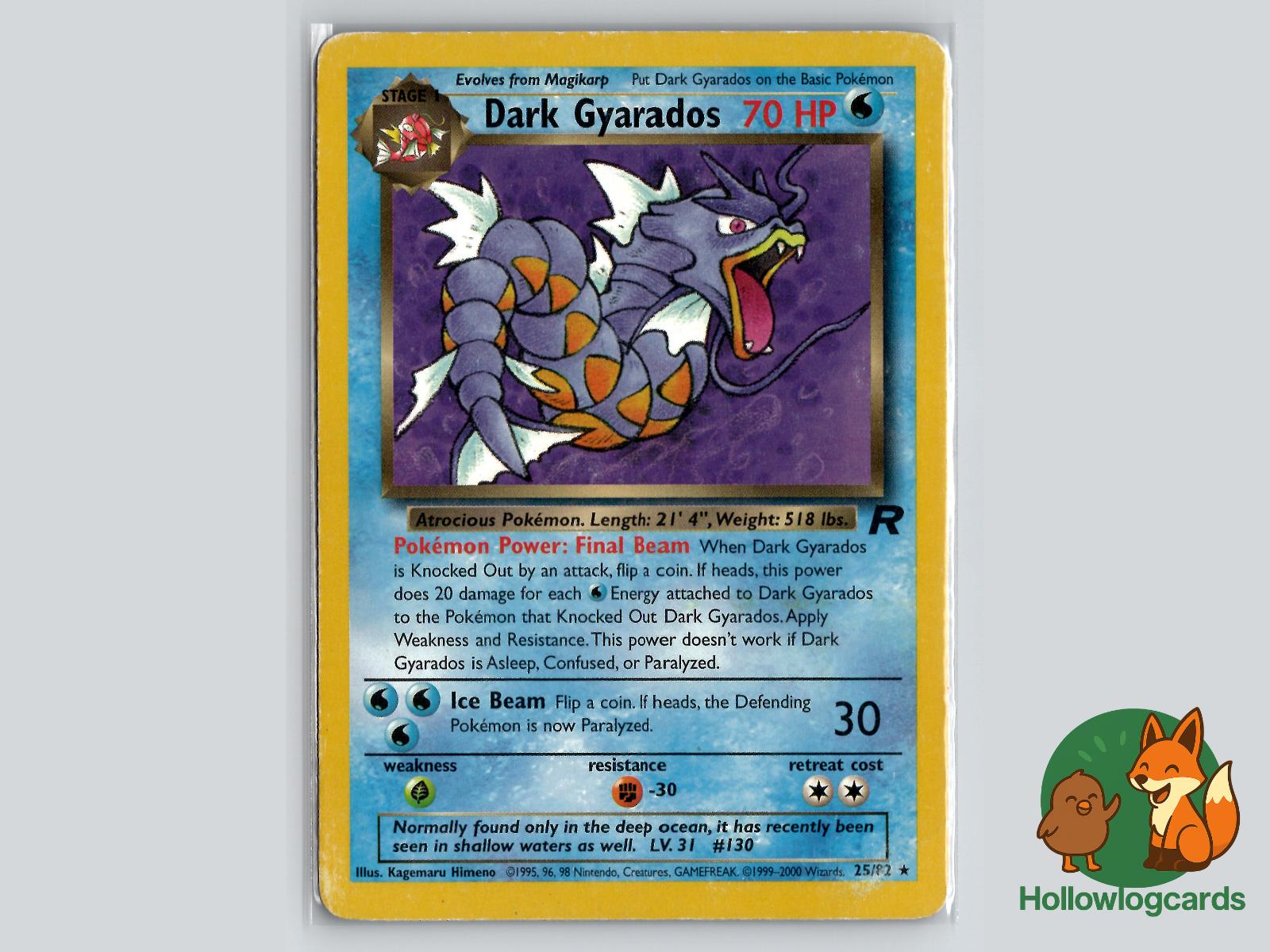 Dark Gyarados (25/82) - Team Rocket Pokémon Card