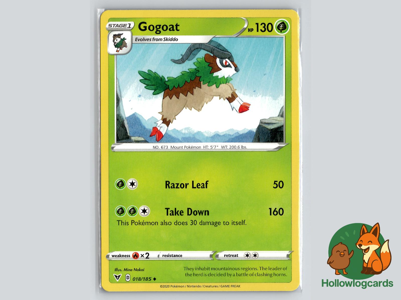 Gogoat (018/185) - Vivid Voltage Pokémon Card