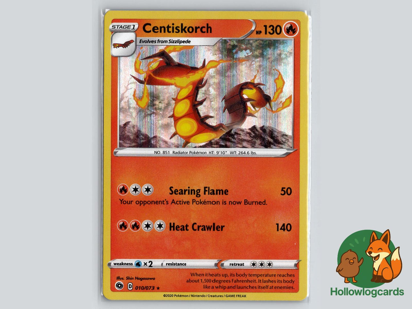 Centiskorch (010/073) - Champion's Path Pokémon Card