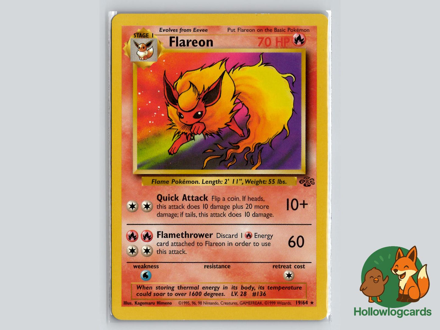 Flareon (19/64) - Jungle Pokémon Card