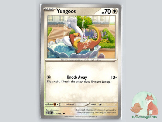 Yungoos (176/197) - Obsidian Flames Pokémon Card