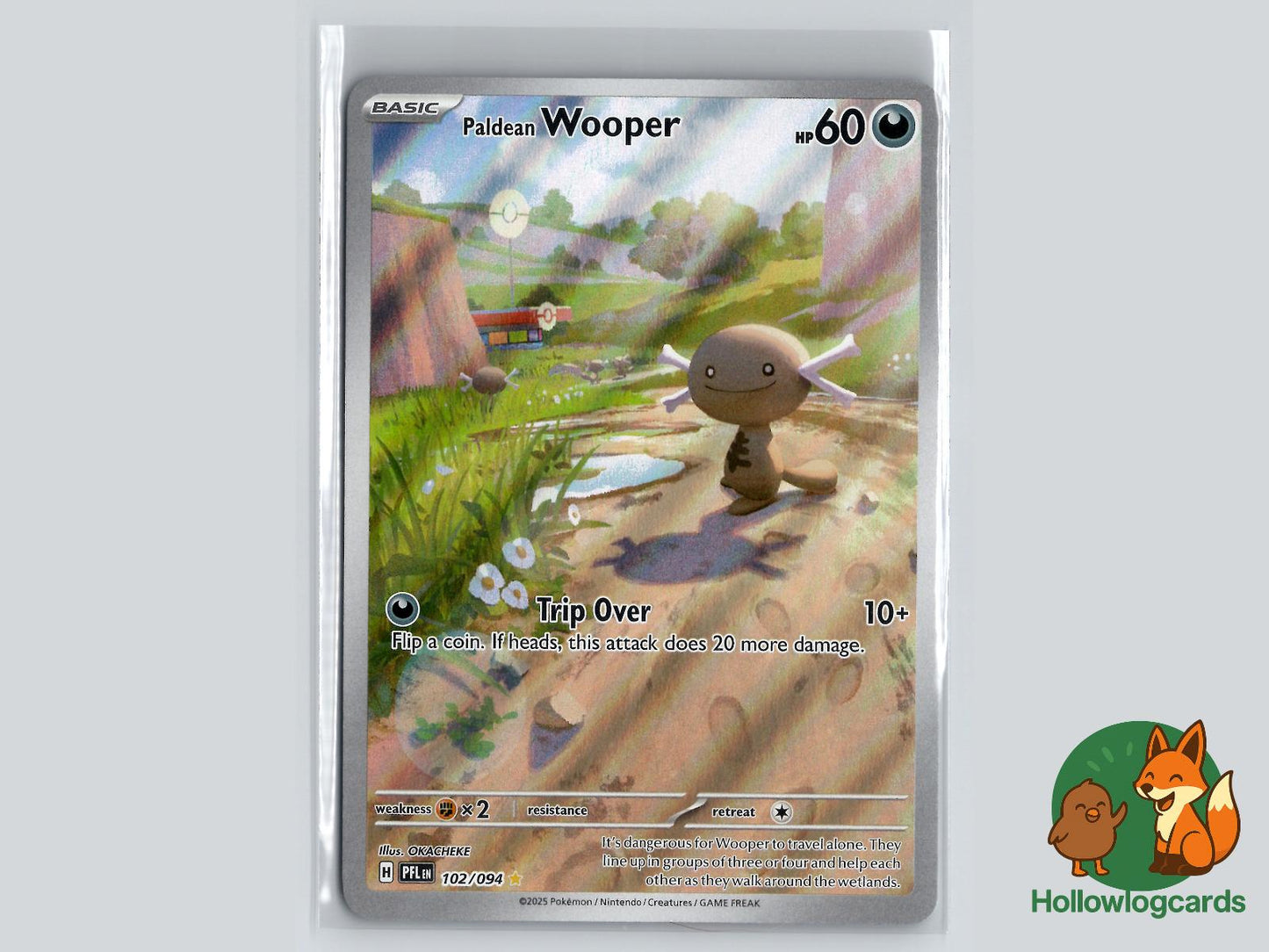 Paldean Wooper (102/094) - Phantasmal Flames Pokémon Card
