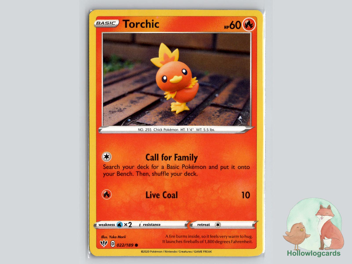 Torchic (022/189) - Darkness Ablaze Pokémon Card
