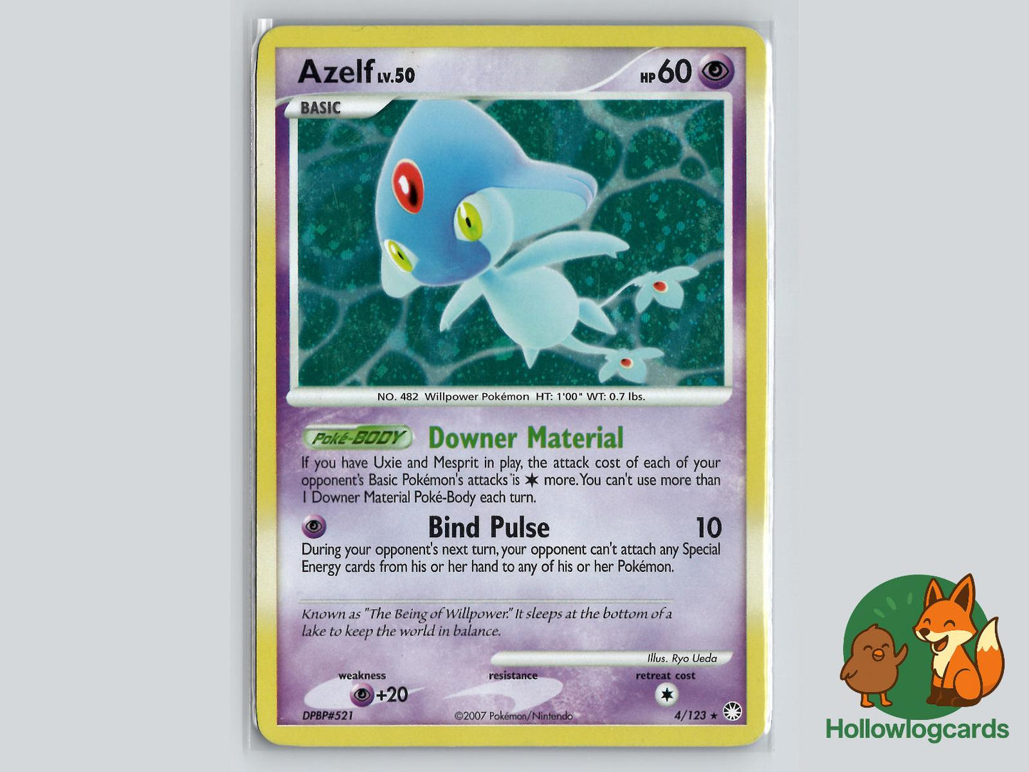 Azelf (4/123) - Mysterious Treasures Pokémon Card