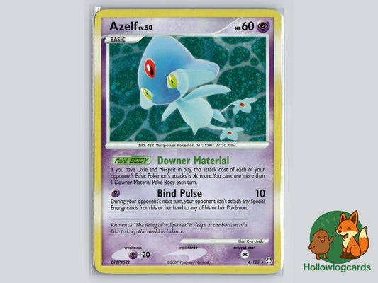 Azelf (4/123) - Mysterious Treasures Pokémon Card