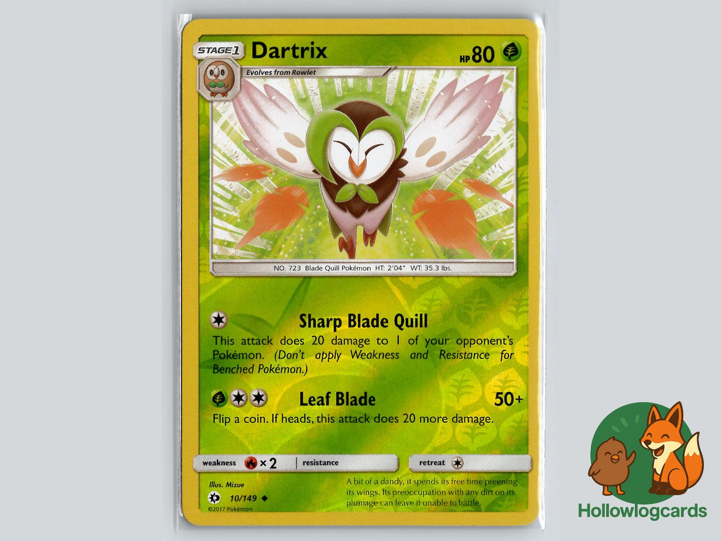 Dartrix (10/149) - Base Pokémon Card