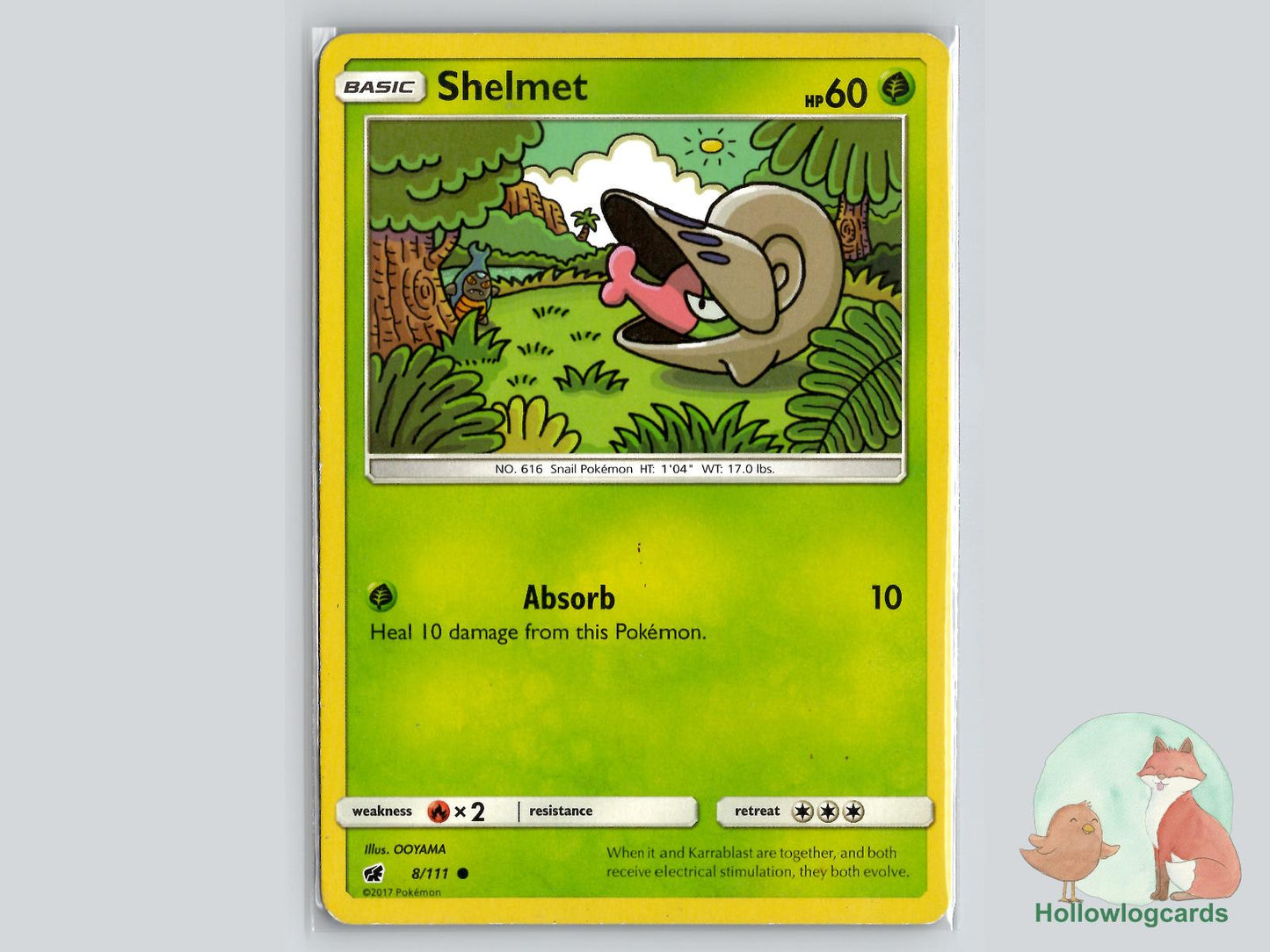 Shelmet (8/111) - Crimson Invasion Pokémon Card