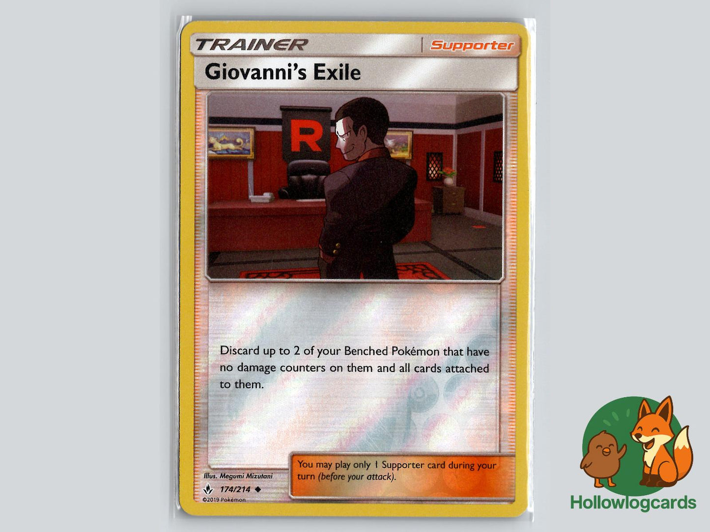 Giovanni's Exile (174/214) - Unbroken Bonds Pokémon Card
