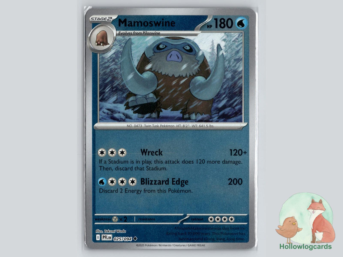 Mamoswine (025/094) - Phantasmal Flames Pokémon Card