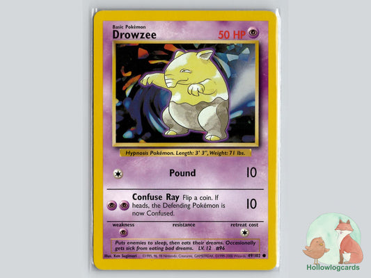 Drowzee (49/102) - Base Pokémon Card