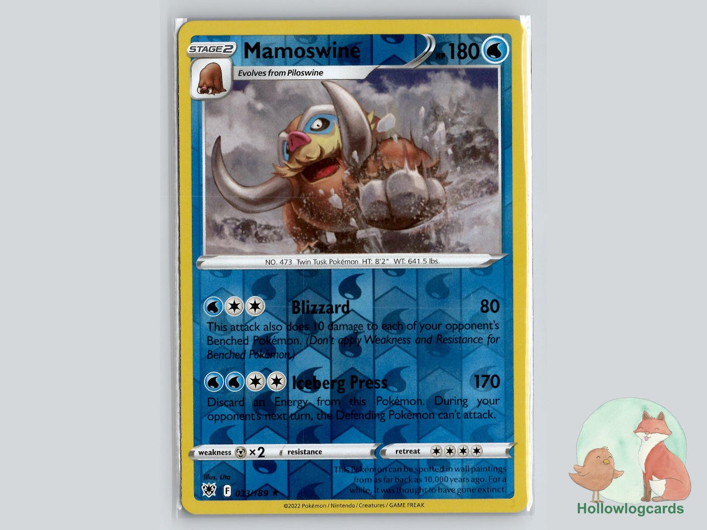 Mamoswine (033/189) - Astral Radiance Pokémon Card