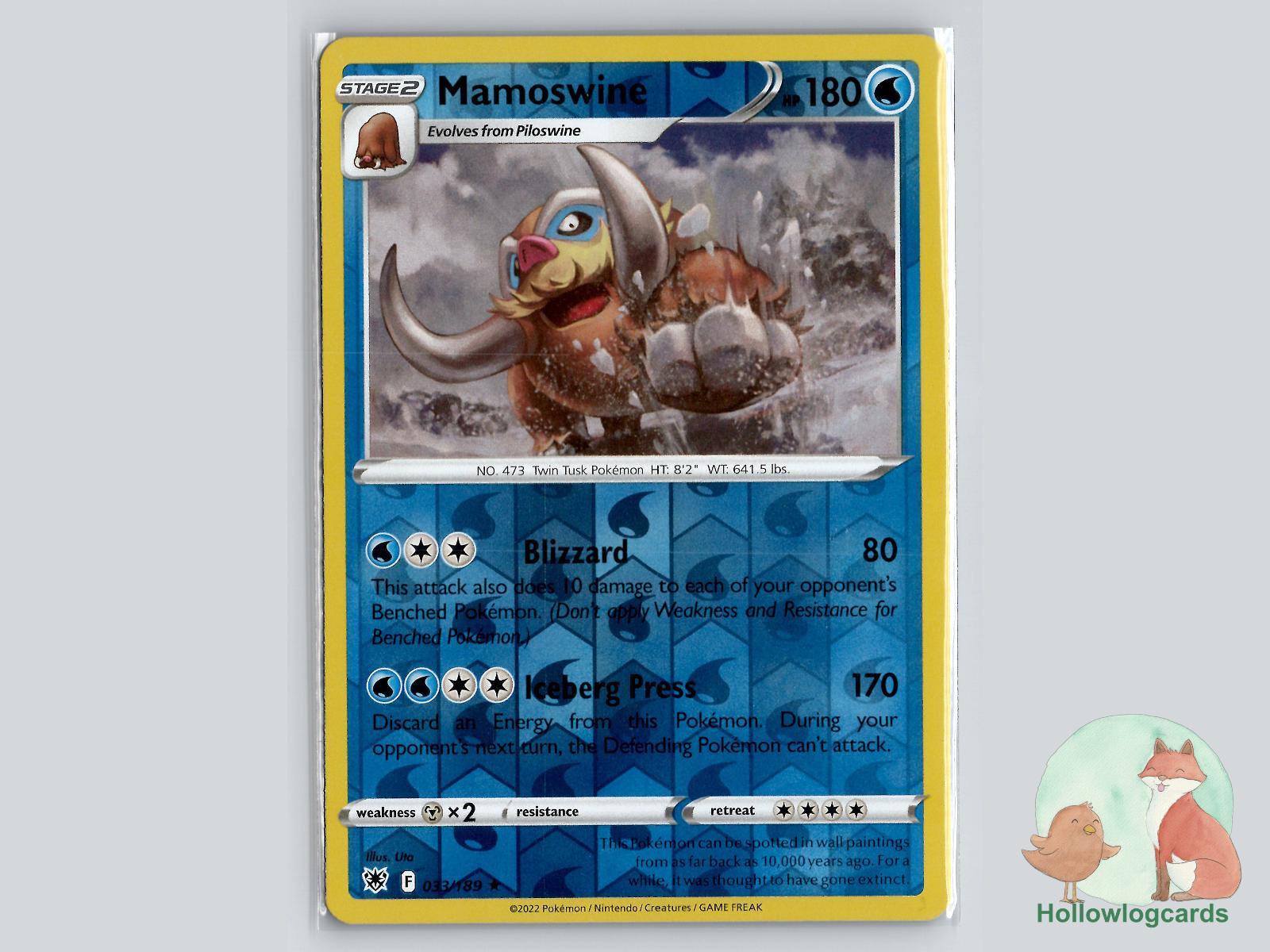 Mamoswine (033/189) - Astral Radiance Pokémon Card