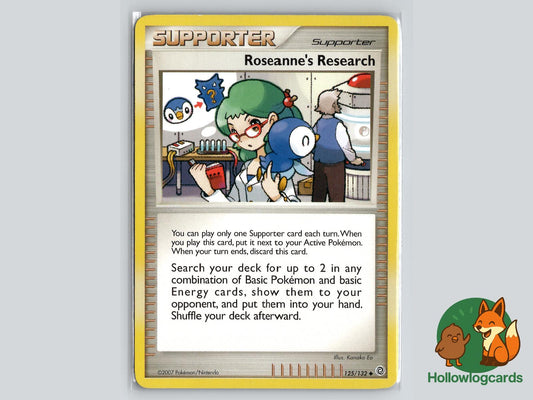 Roseanne's Research (125/132) - Secret Wonders Pokémon Card