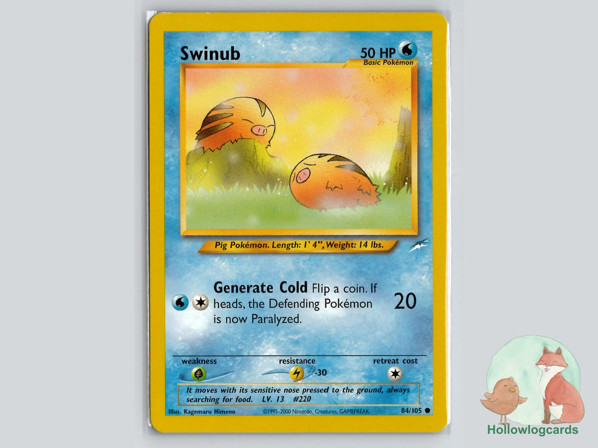 Swinub (84/105) - Neo Destiny Pokémon Card