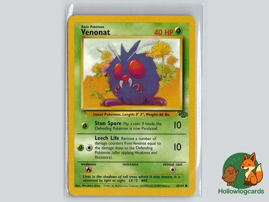 Venonat (63/64) - Jungle Pokémon Card