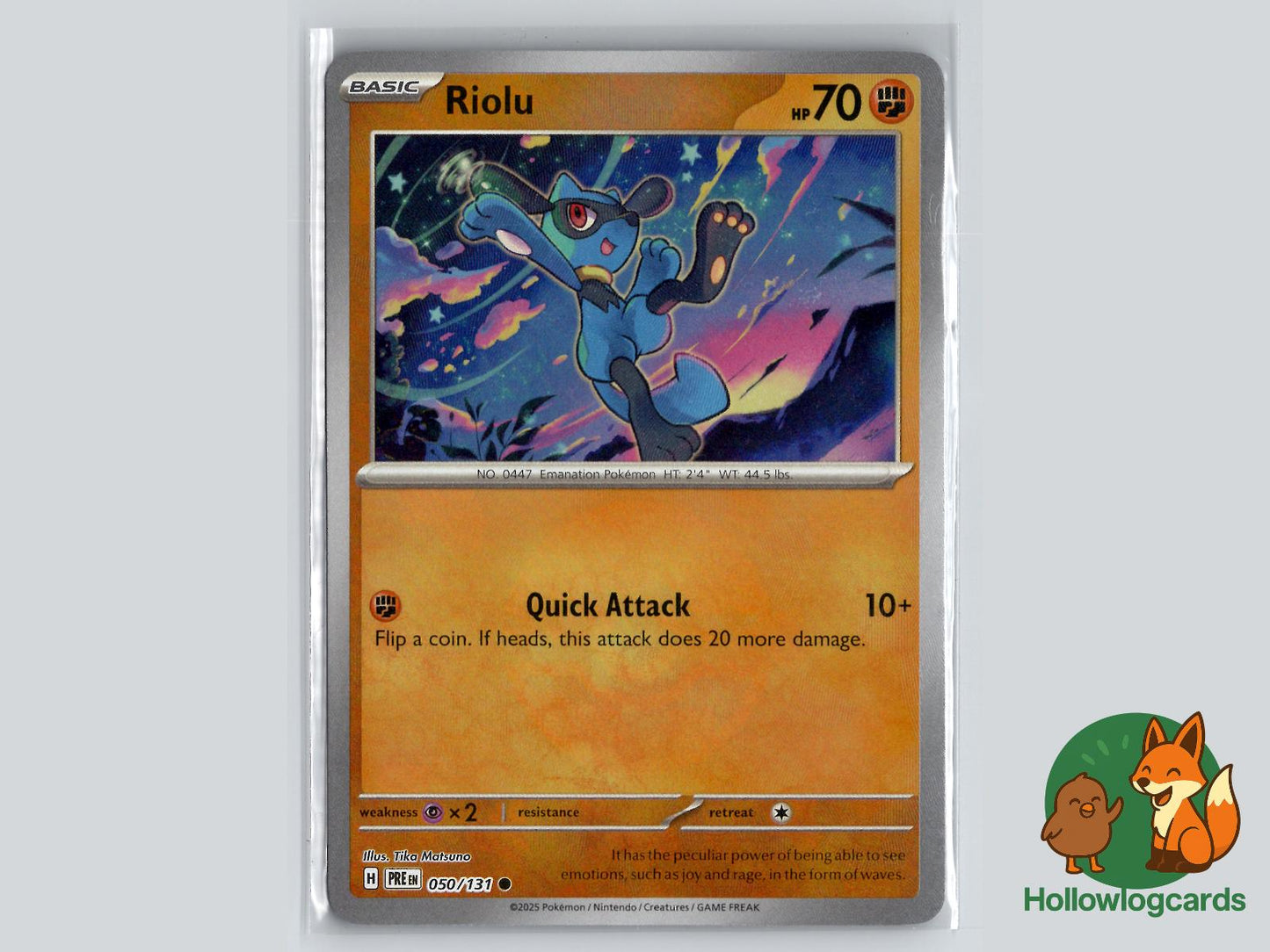 Riolu (050/131) - Prismatic Evolutions Pokémon Card