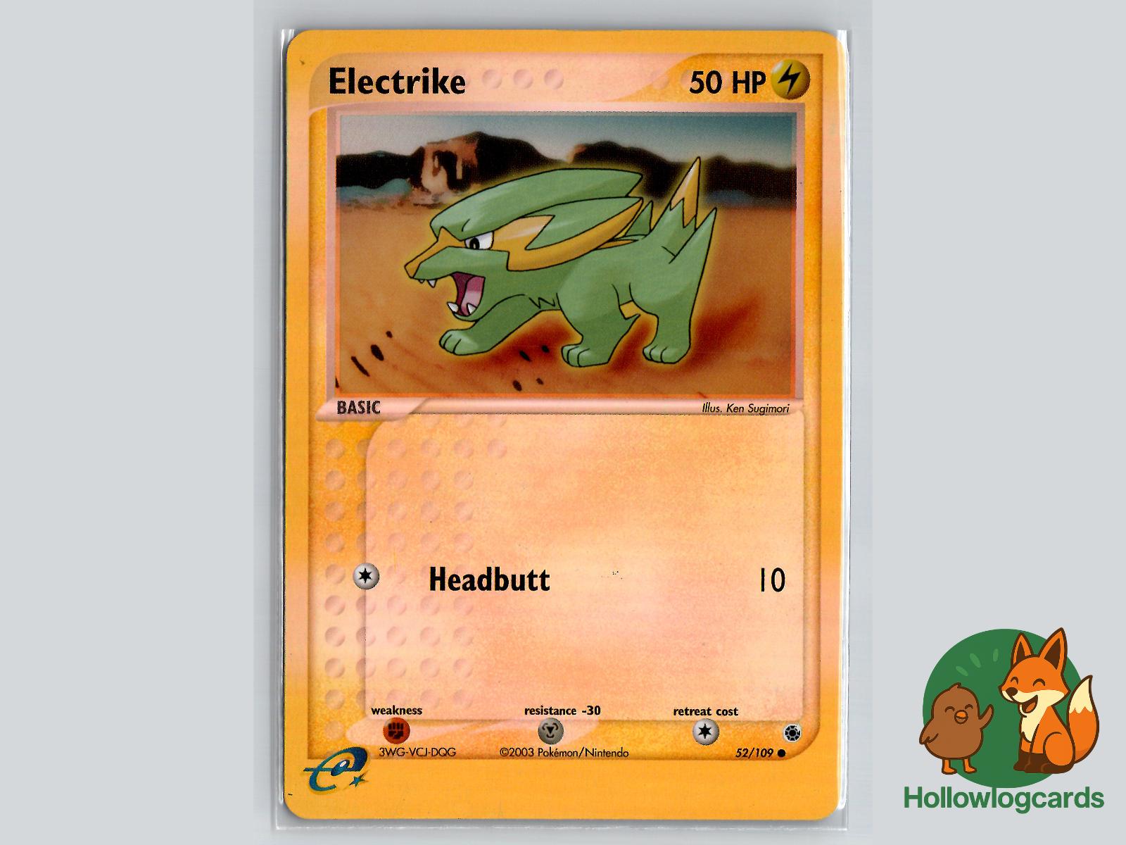 Electrike (52/109) - Ruby & Sapphire Pokémon Card