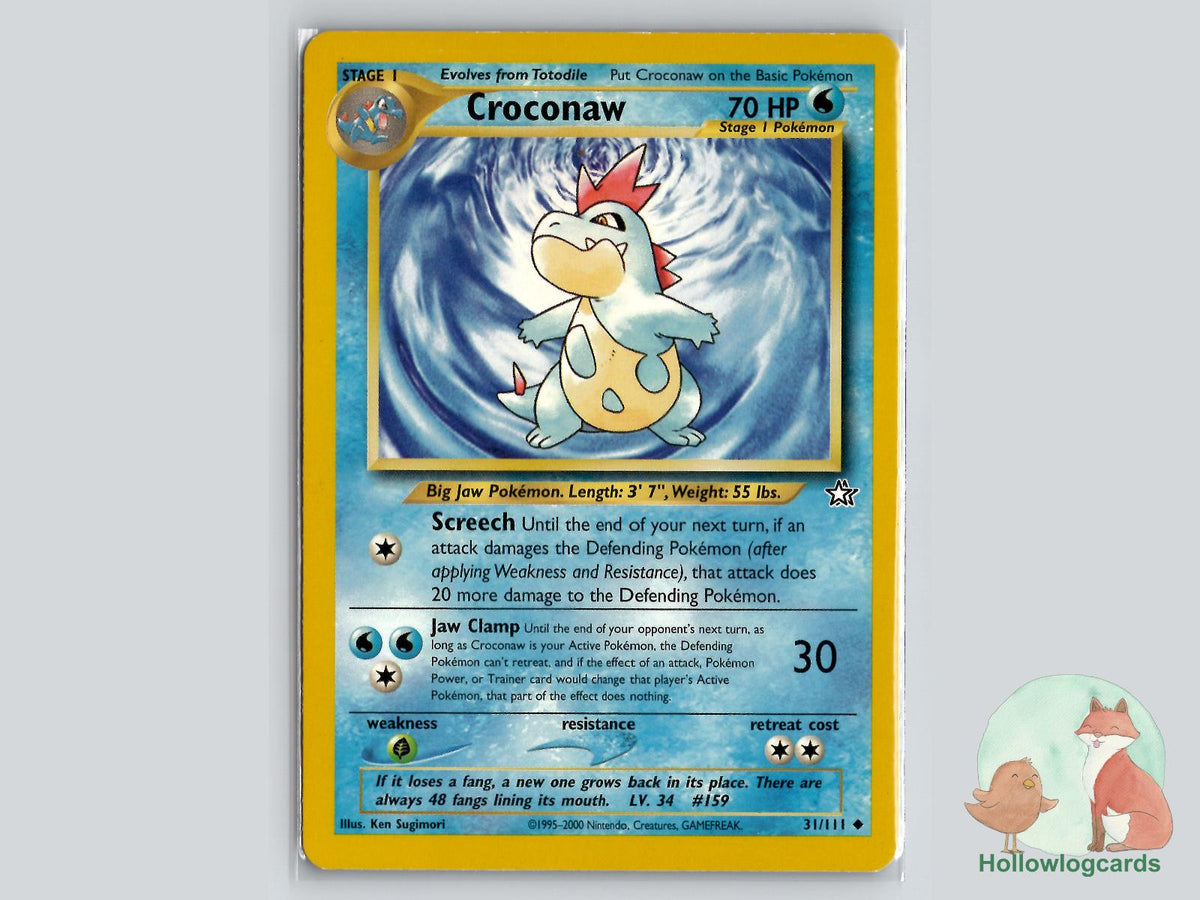 Croconaw (31/111) - Neo Genesis Pokémon Card