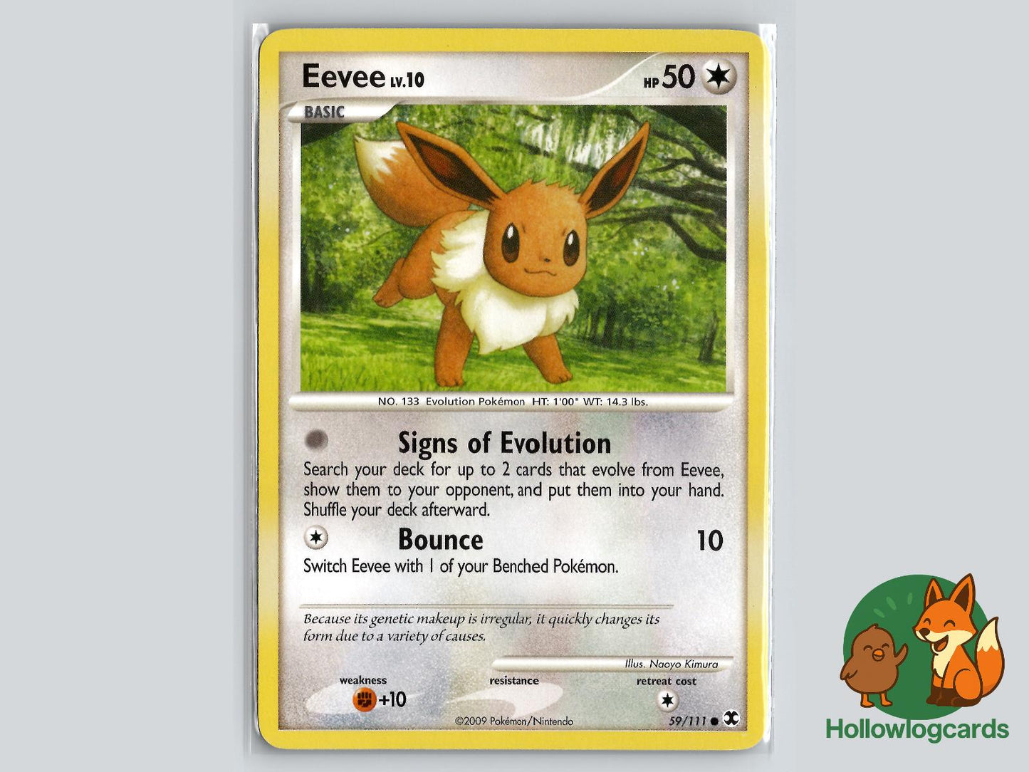 Eevee (59/111) - Rising Rivals Pokémon Card