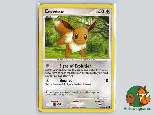 Eevee (59/111) - Rising Rivals Pokémon Card