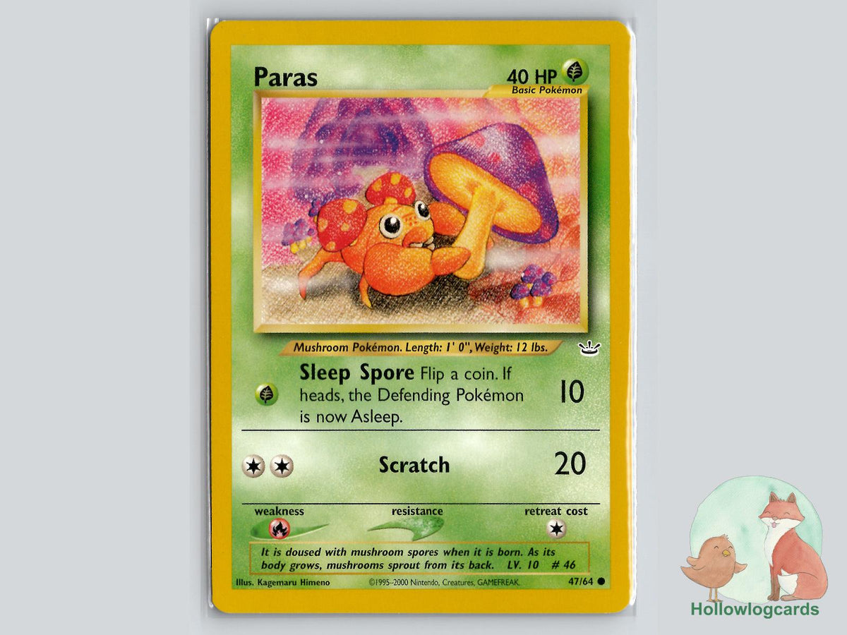 Paras (47/64) - Neo Revelation Pokémon Card