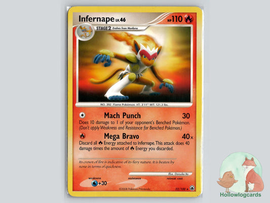 Infernape (22/100) - Majestic Dawn Pokémon Card